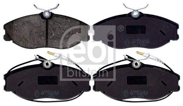 FEBI BILSTEIN Комплект тормозных колодок, дисковый тормоз 116166